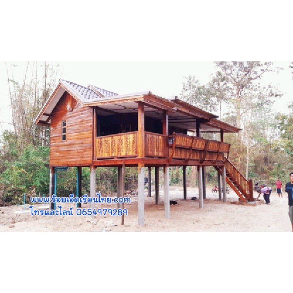 บ้านระเบียงข้างแบบที่43 ขนาด5.5×8 บ้านระเบียงข้างแบบที่43 ขนาด5.5×8